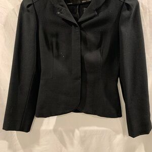 Pierre Cardin Black Tailored Blazer with Notched Lapel